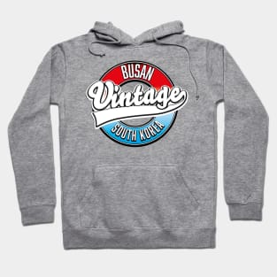 Busan south korea vintage logo Hoodie